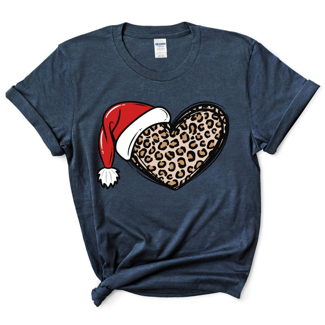 Christmas Cheetah Heart Shirt