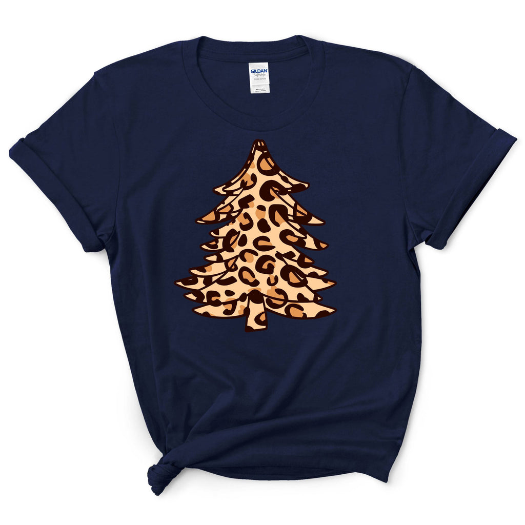 Leopard Cheetah Christmas Tree Shirt