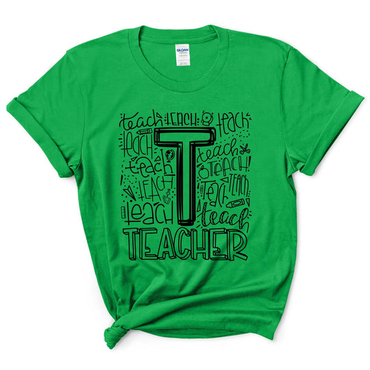 Teacher Typography Shirt