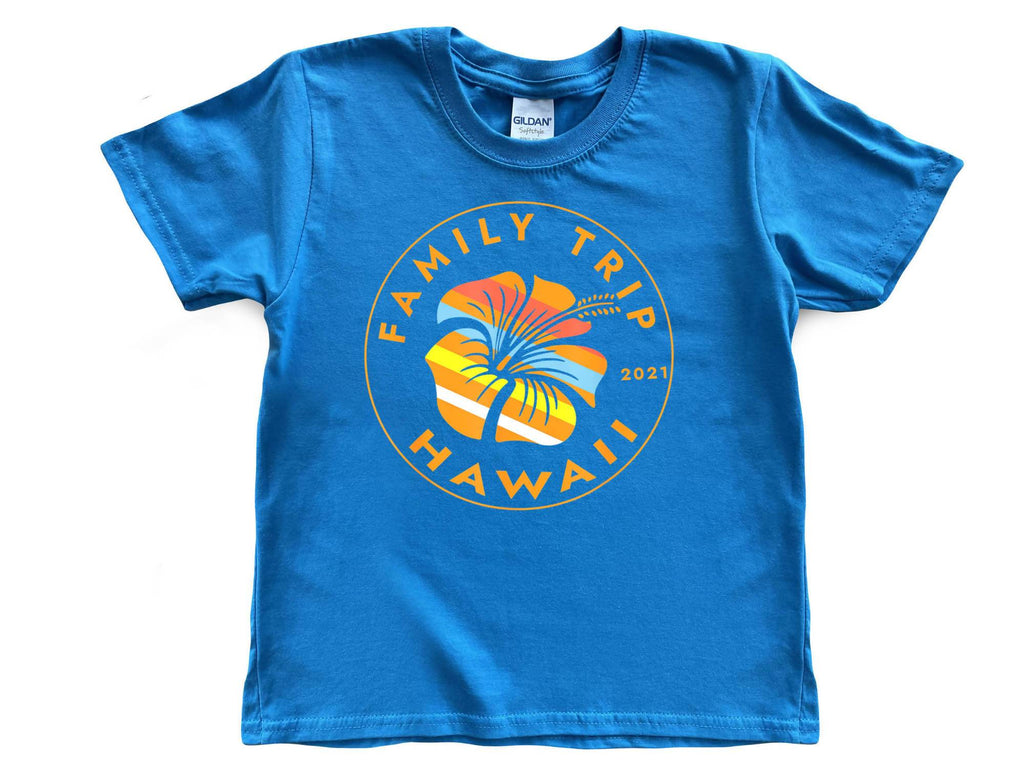 Hawaiian Family Trip Kids Shirt