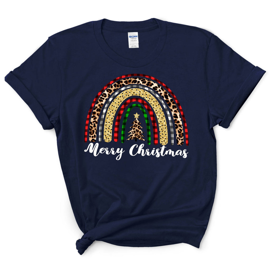 Leopard Christmas Rainbow