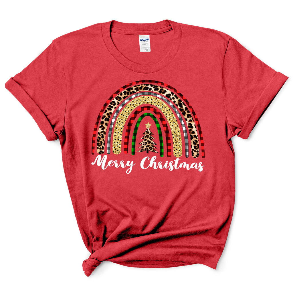 Leopard Christmas Rainbow