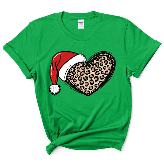 Christmas Cheetah Heart Shirt