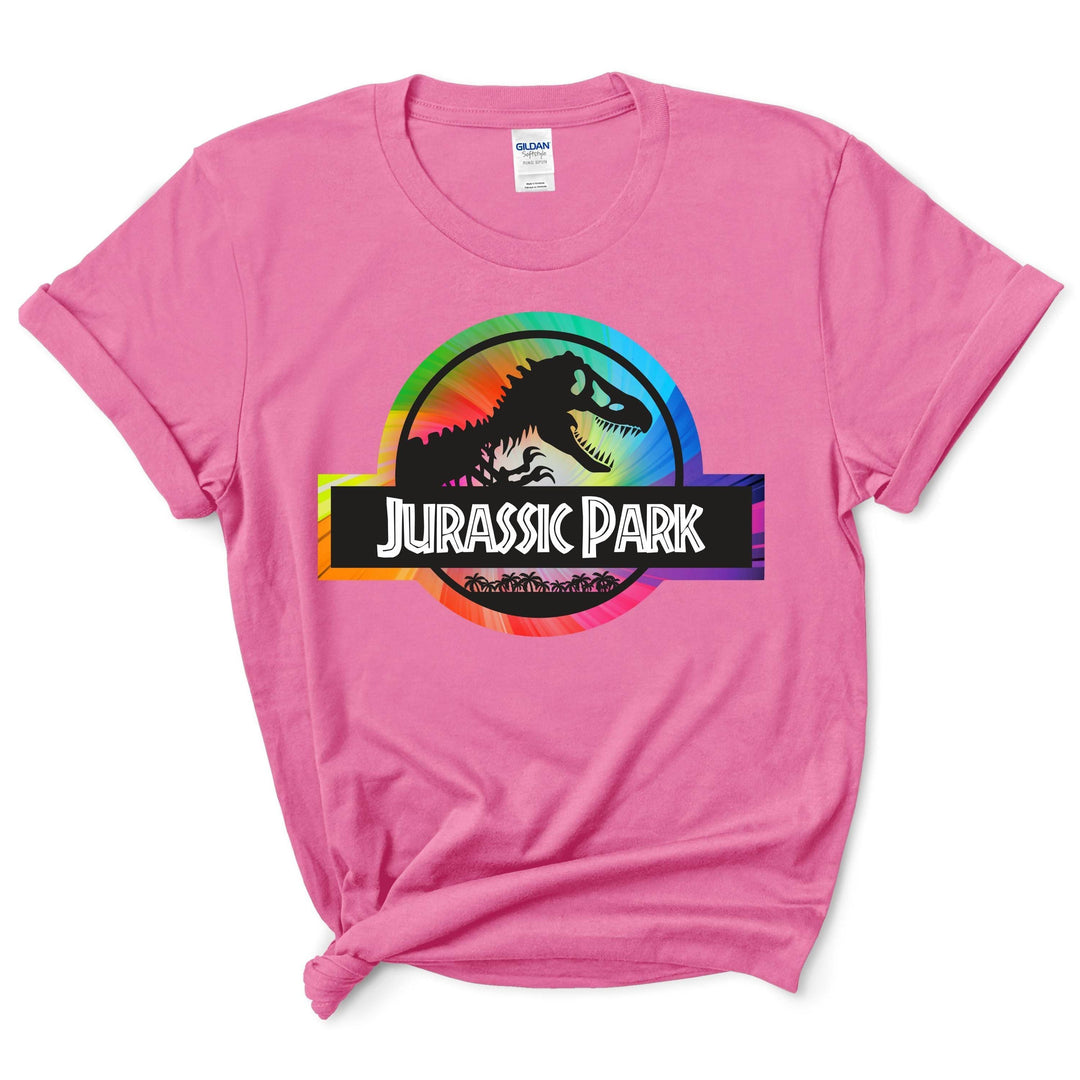 Custom Rainbow Jurassic Park Shirt