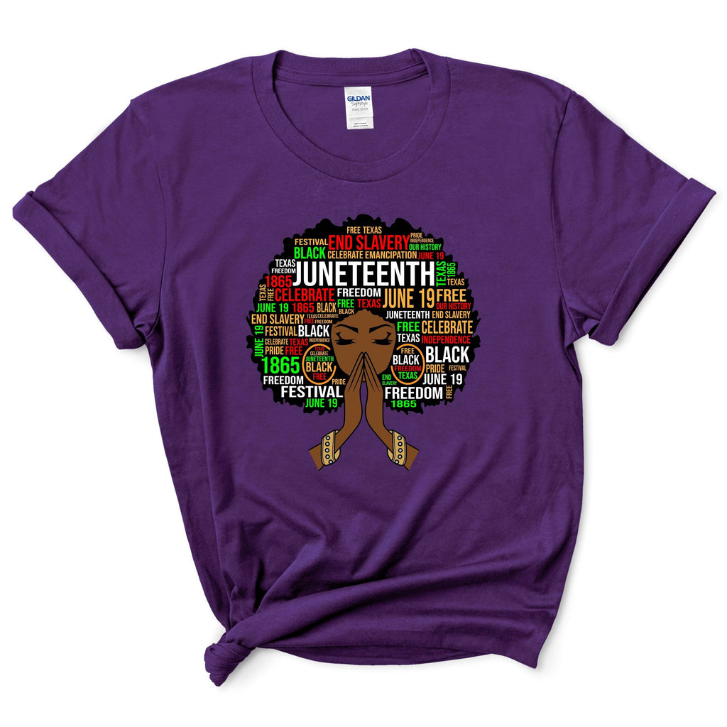 Juneteenth Black Woman 1865 Shirt