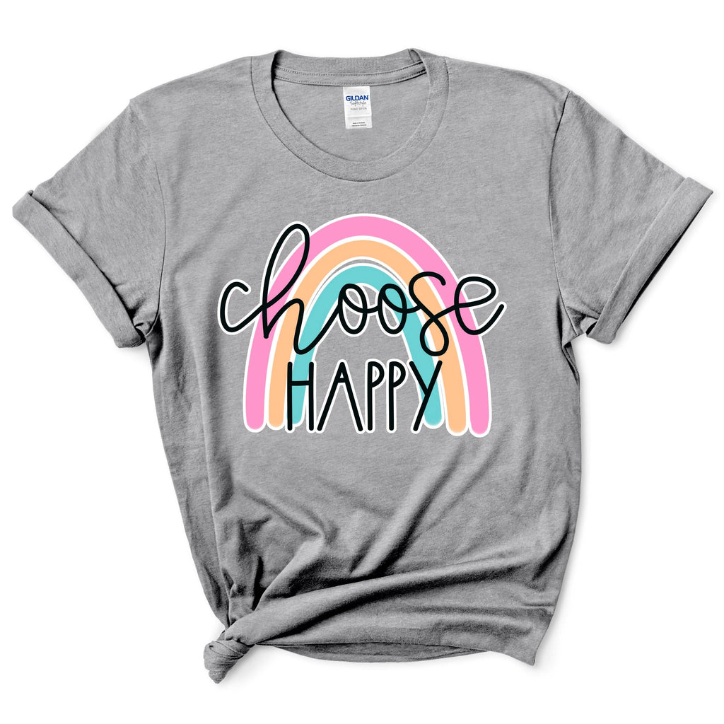 Choose Happy Rainbow Shirt