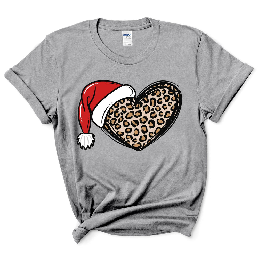 Christmas Cheetah Heart Shirt