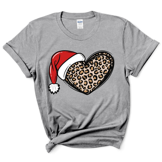 Christmas Cheetah Heart Shirt