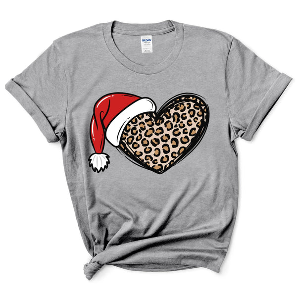 Christmas Cheetah Heart Shirt