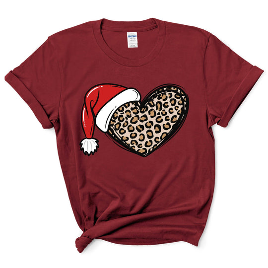 Christmas Cheetah Heart Shirt