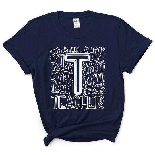 Teacher Typography Shirt