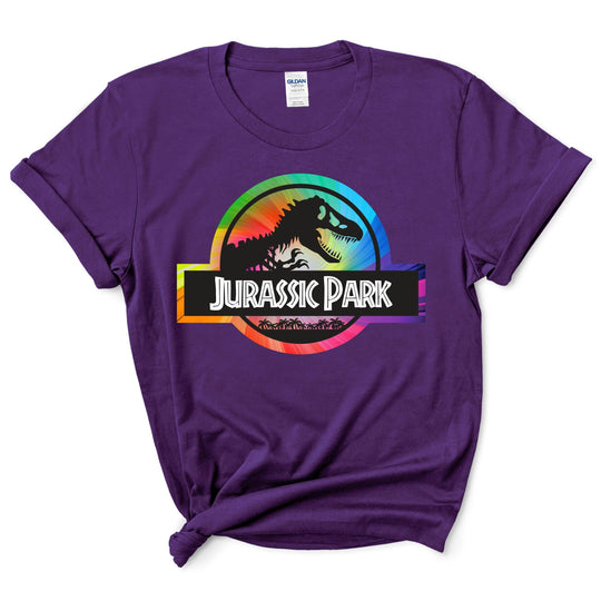 Custom Rainbow Jurassic Park Shirt