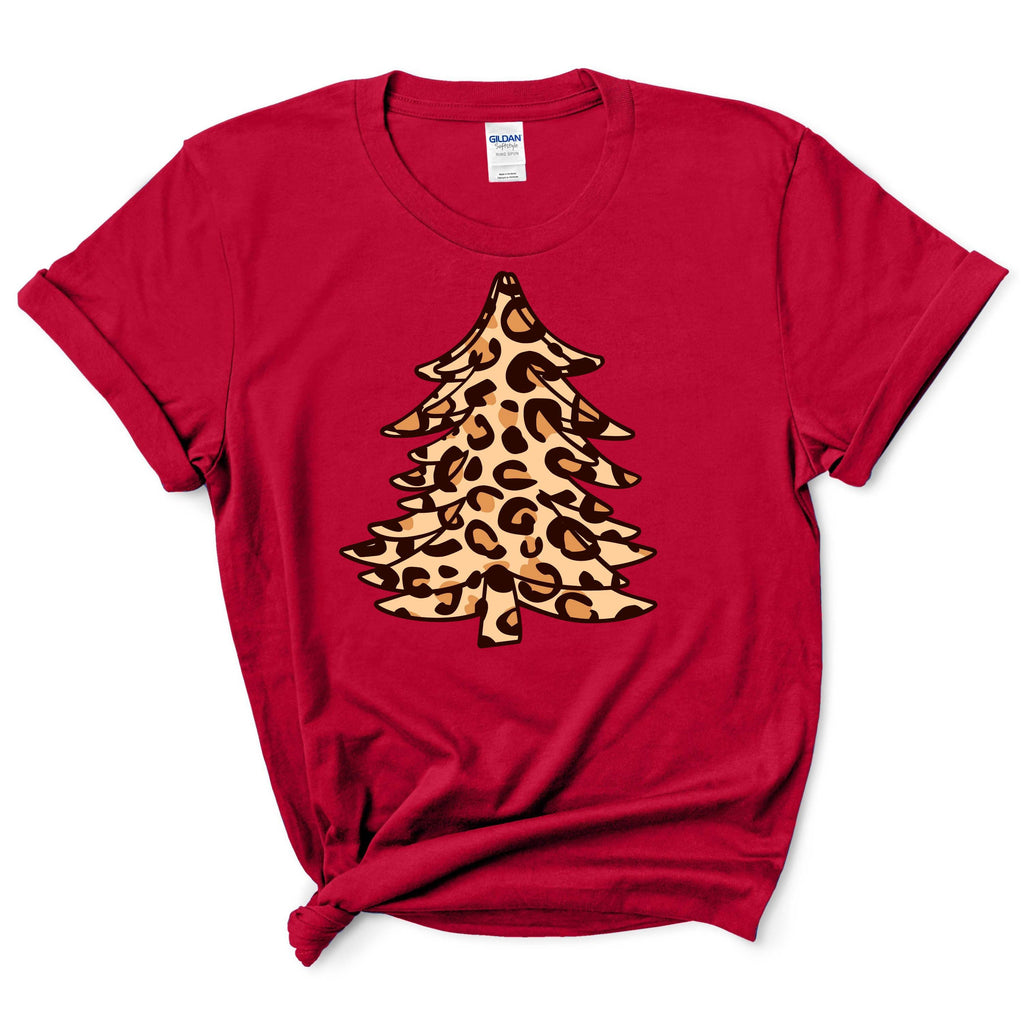 Leopard Cheetah Christmas Tree Shirt