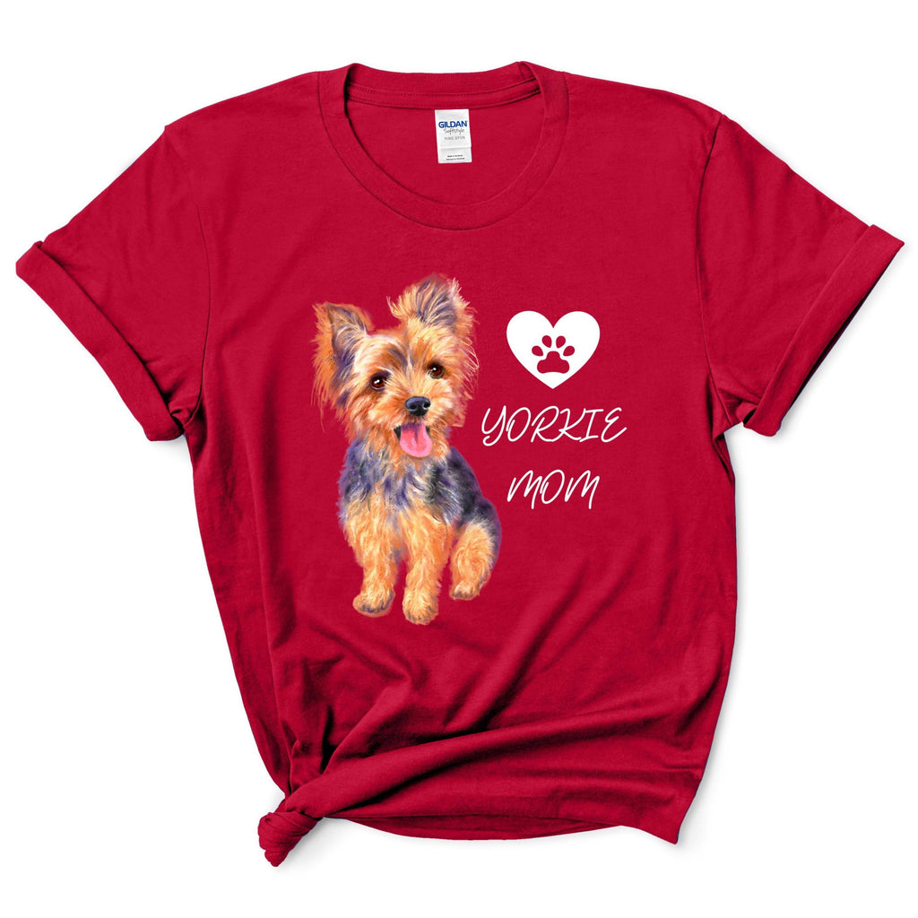 Yorkie Mom Shirt Gift For Dog Mom