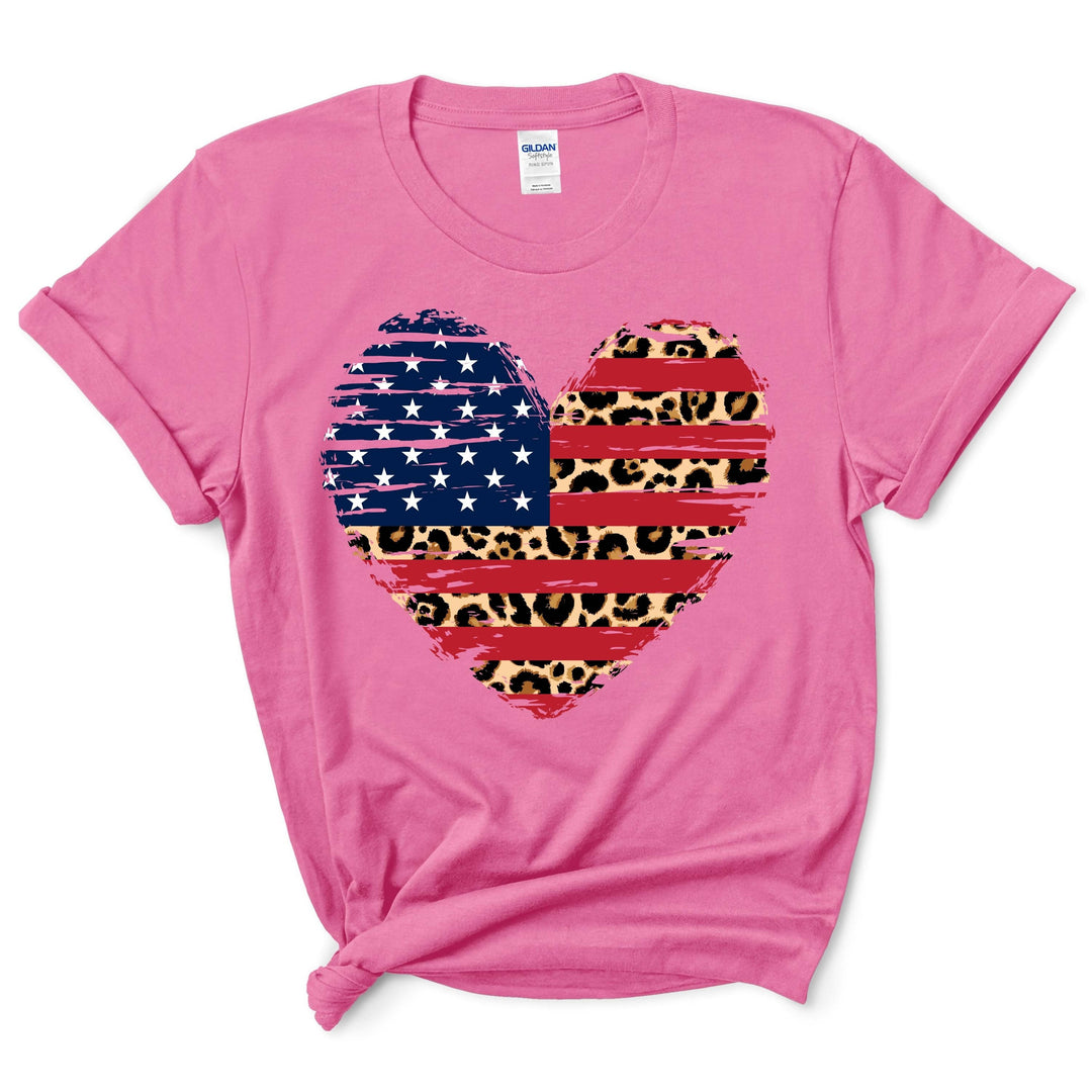 American Flag Heart Shirt