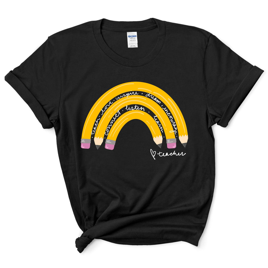 Teacher Life Rainbow Shirt