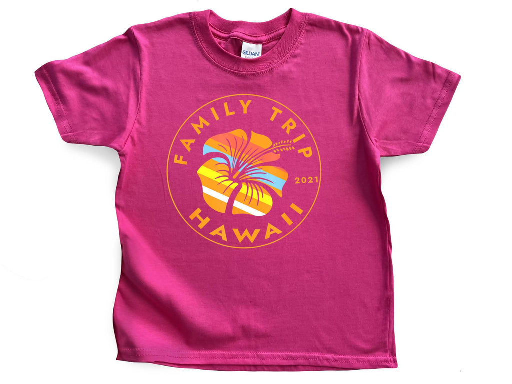 Hawaiian Family Trip Kids Shirt