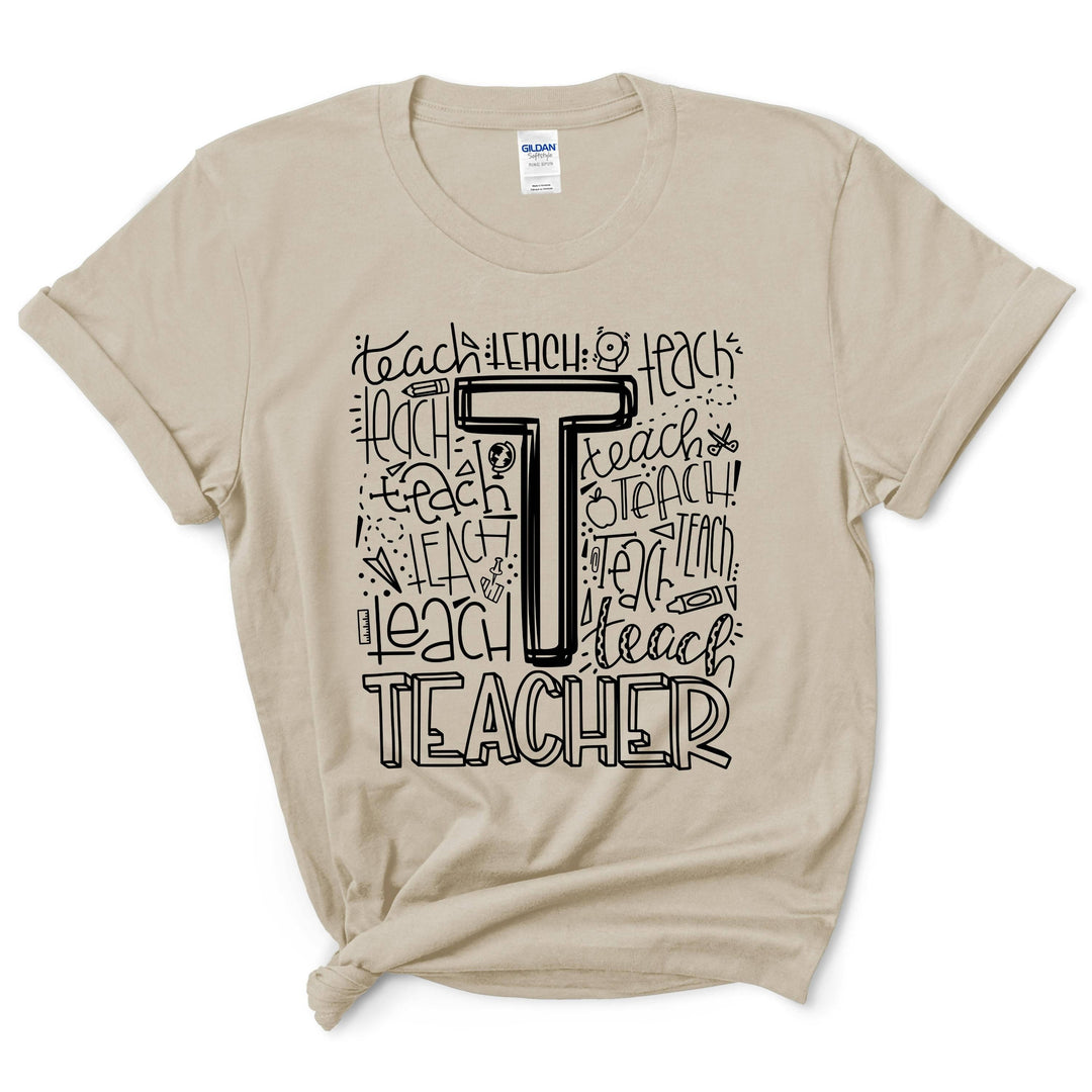 Teacher Typography Shirt