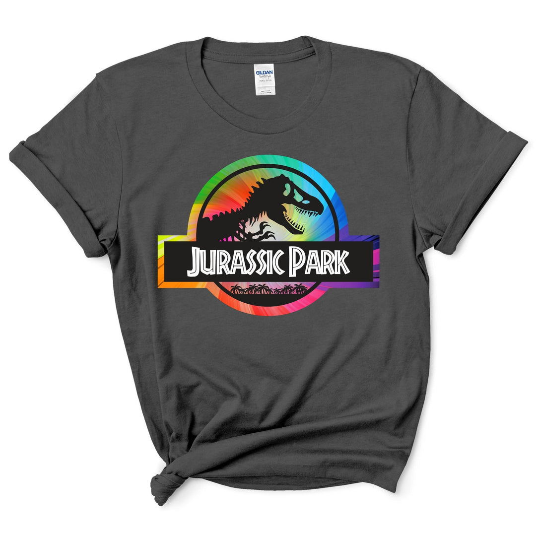 Custom Rainbow Jurassic Park Shirt