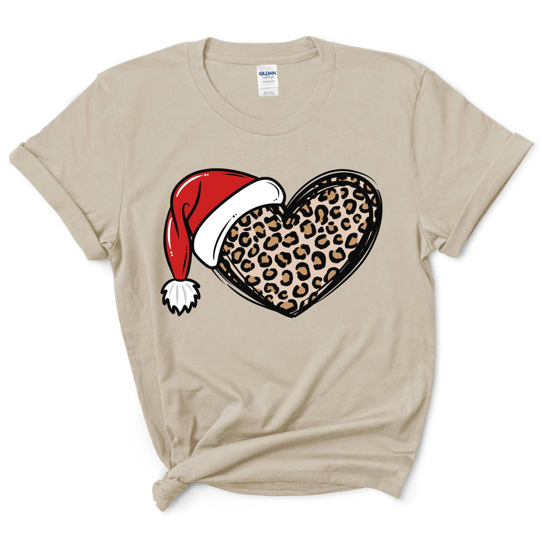 Christmas Cheetah Heart Shirt