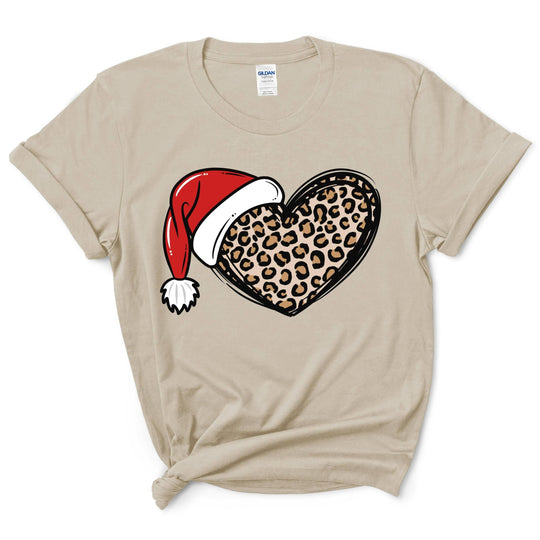 Christmas Cheetah Heart Shirt