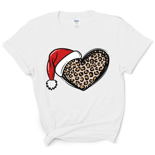 Christmas Cheetah Heart Shirt