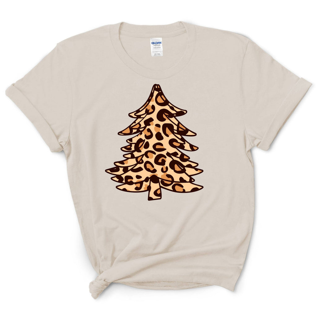 Leopard Cheetah Christmas Tree Shirt