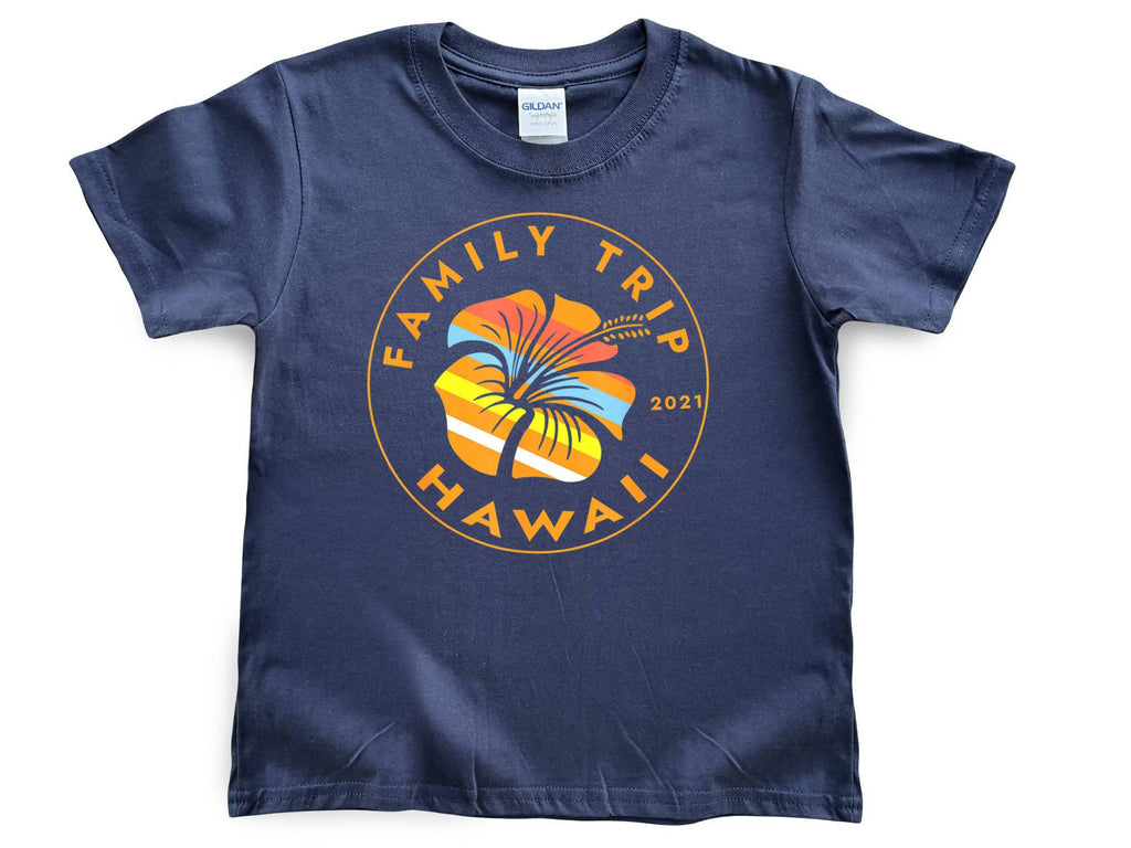 Hawaiian Family Trip Kids Shirt