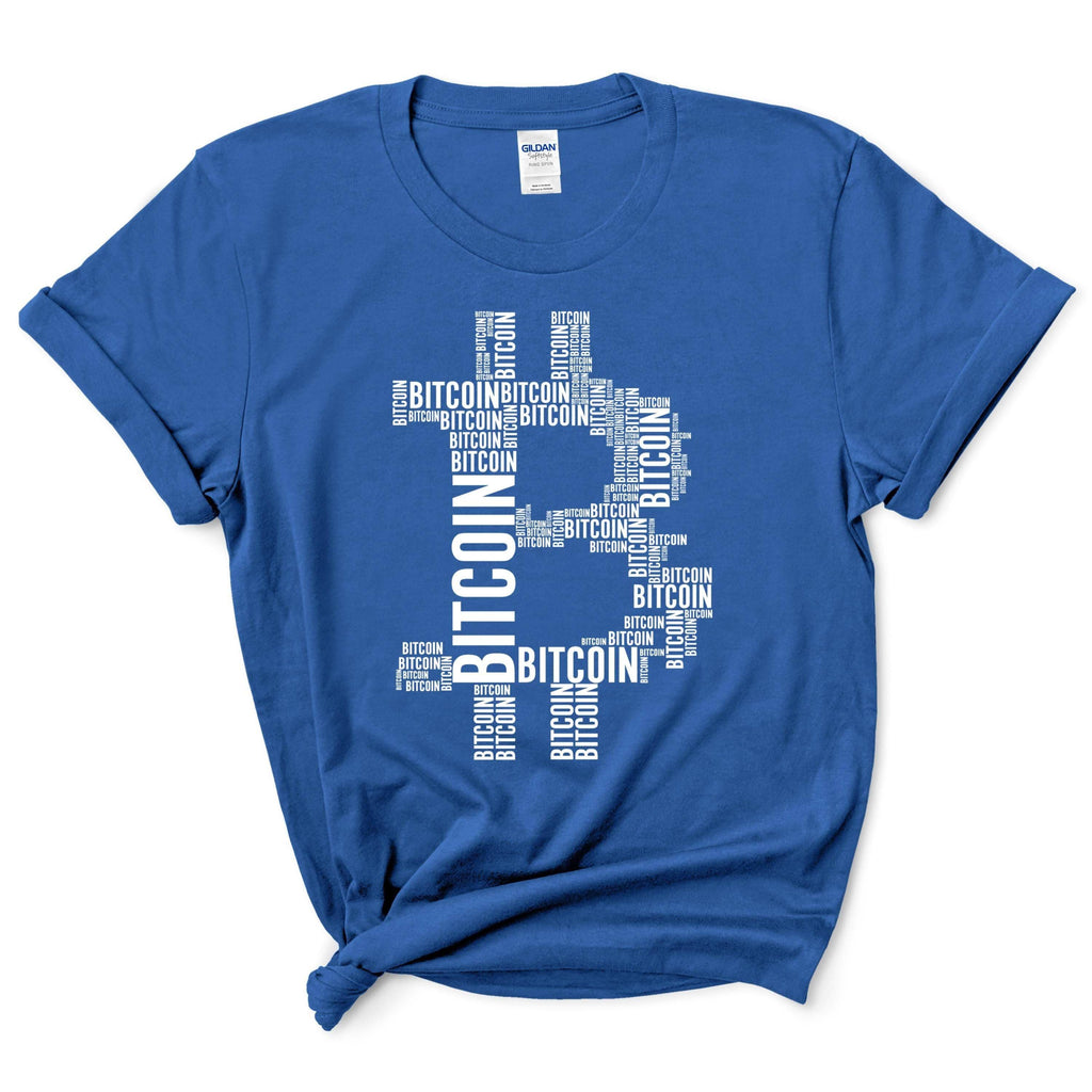 Bitcoin Crypto Typography Shirt