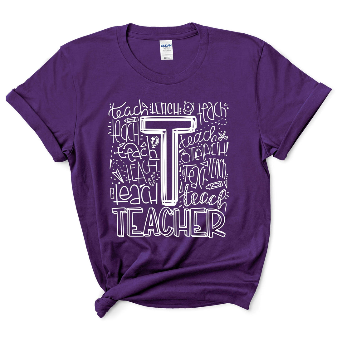Teacher Typography Shirt