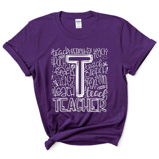 Teacher Typography Shirt