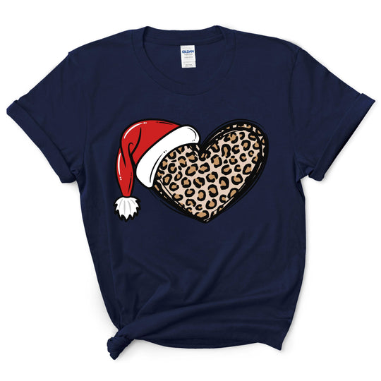 Christmas Cheetah Heart Shirt