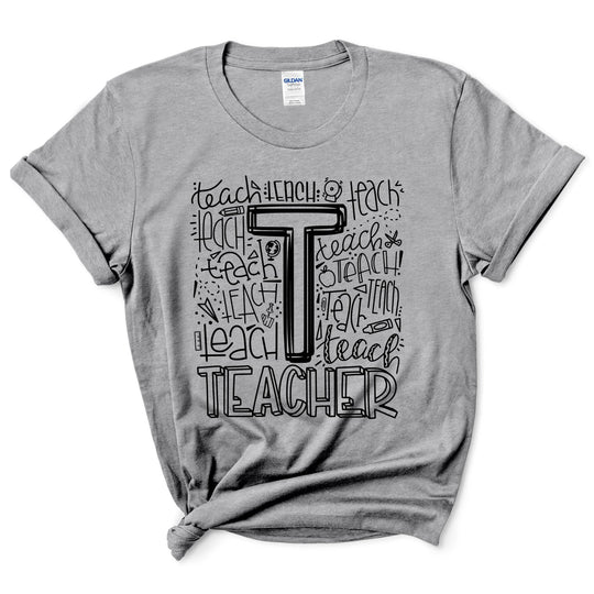 Teacher Typography Shirt