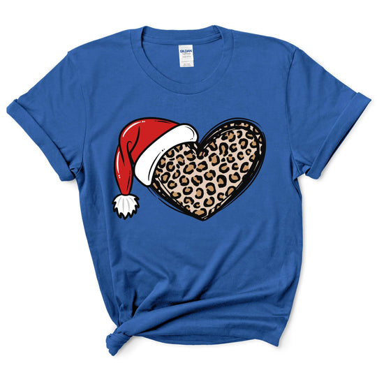 Christmas Cheetah Heart Shirt