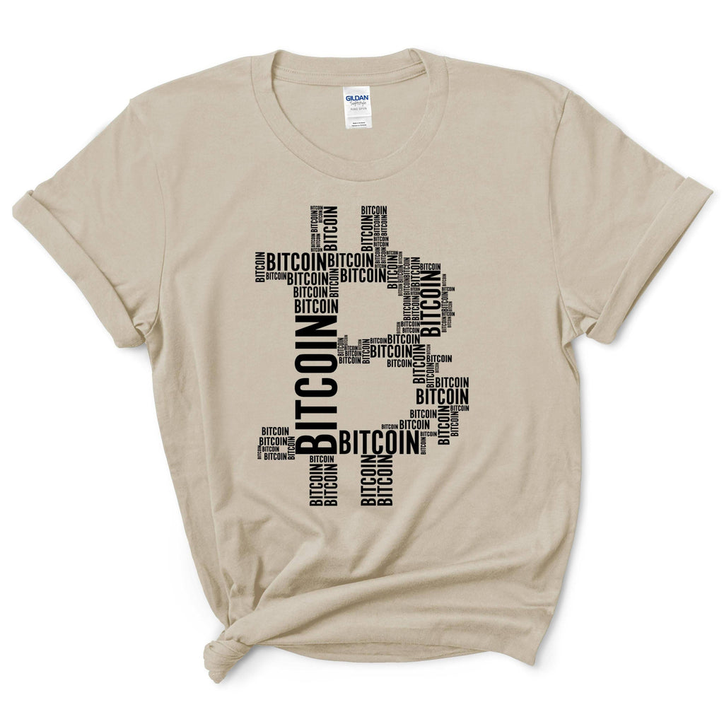 Bitcoin Crypto Typography Shirt