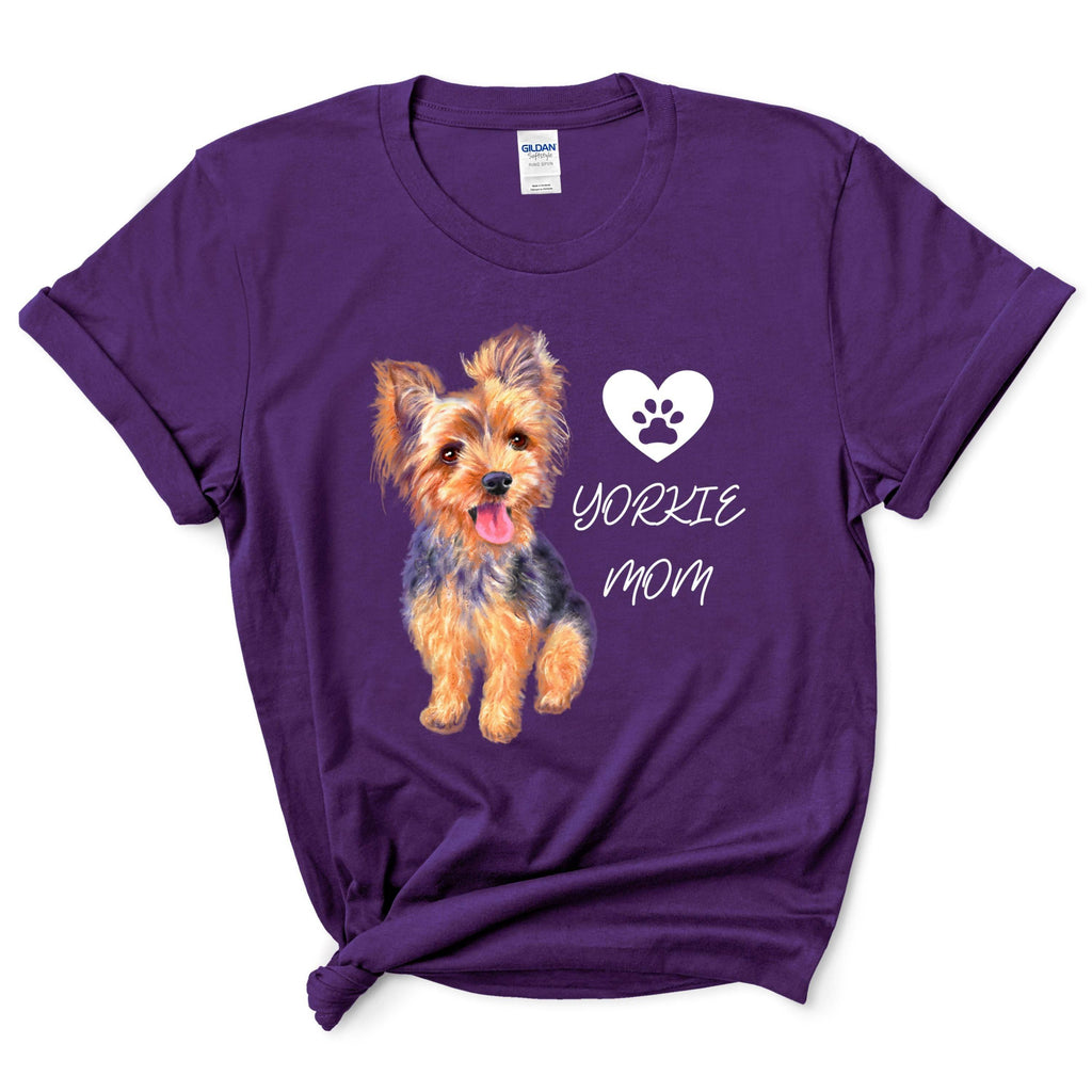 Yorkie Mom Shirt Gift For Dog Mom