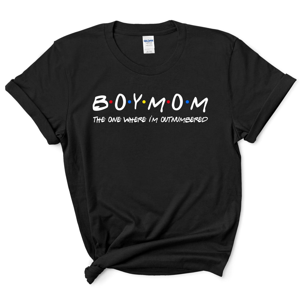 Boymom The One Where I'm Outnumbered Shirt