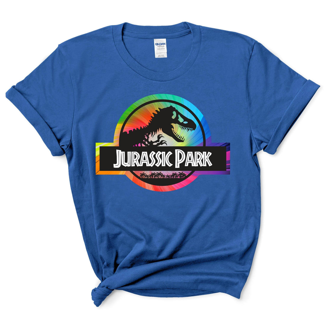 Custom Rainbow Jurassic Park Shirt