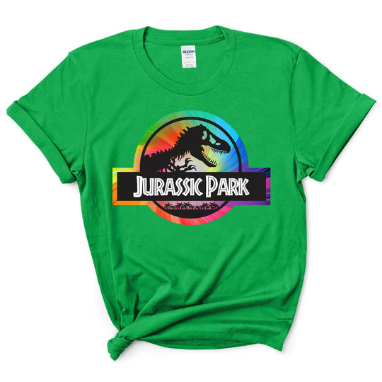 Custom Rainbow Jurassic Park Shirt