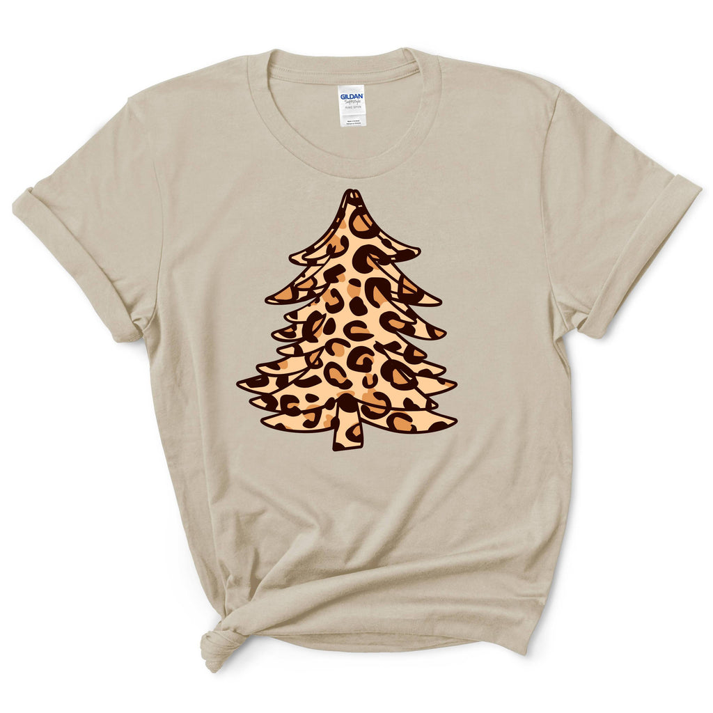 Leopard Cheetah Christmas Tree Shirt