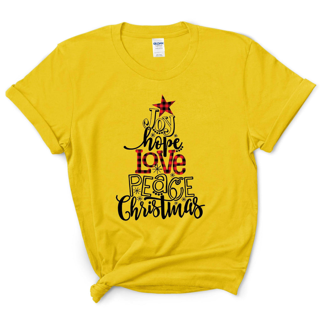Joy Hope Love Peace Christmas Shirt