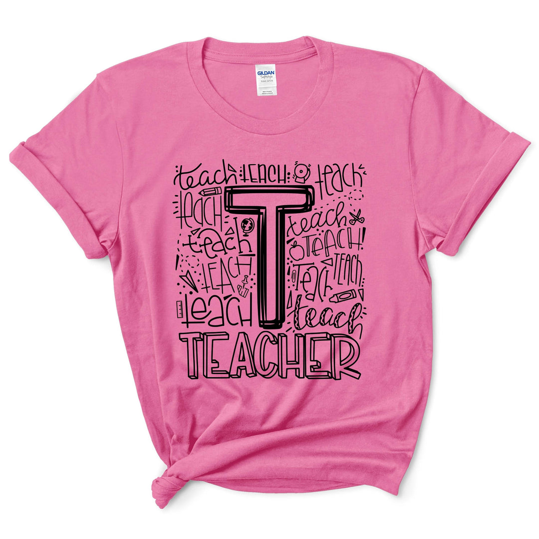 Teacher Typography Shirt
