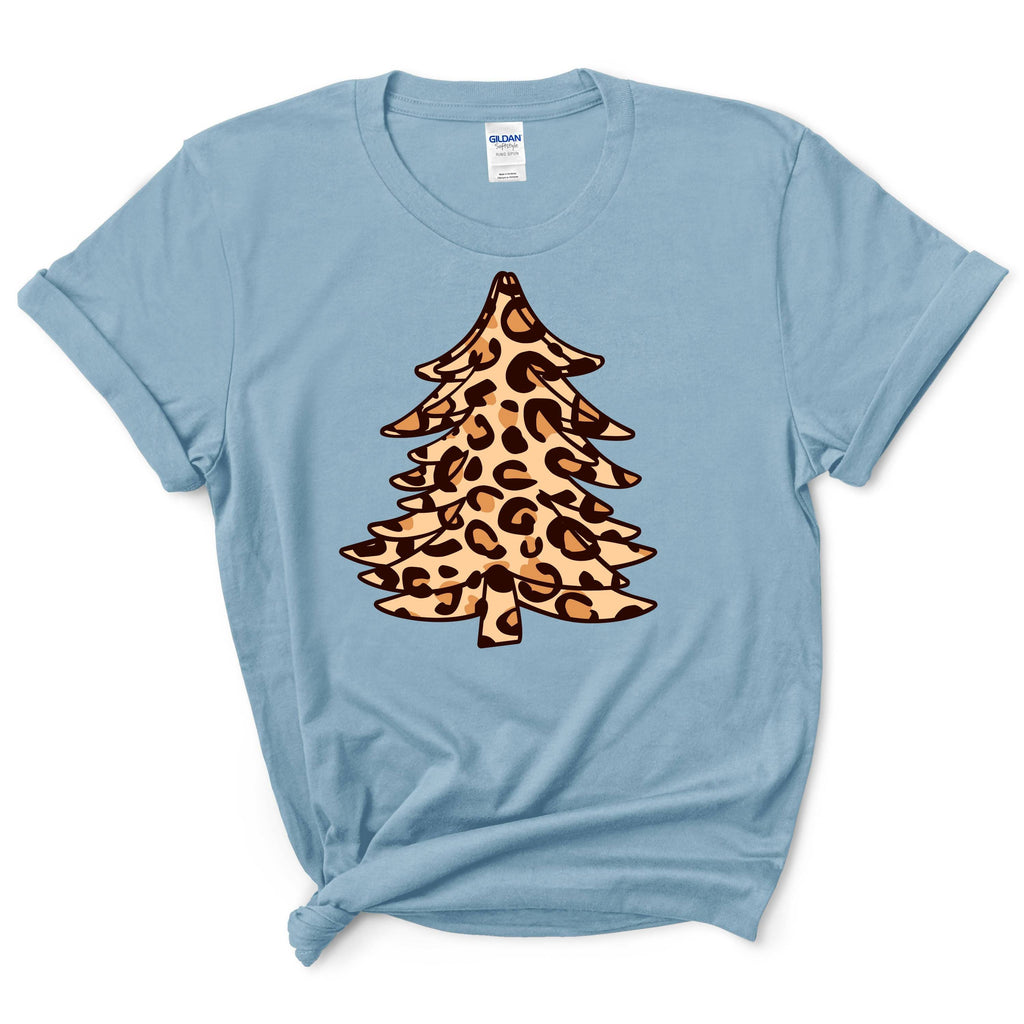 Leopard Cheetah Christmas Tree Shirt