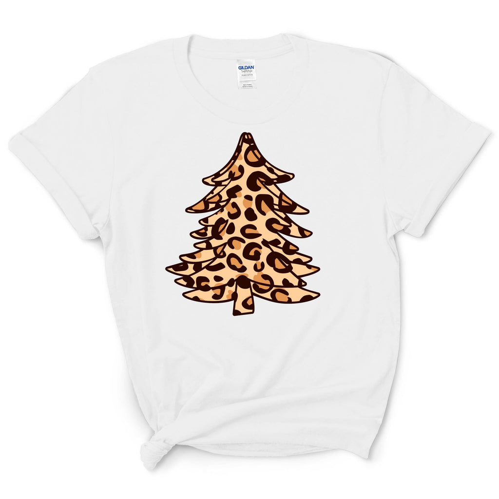 Leopard Cheetah Christmas Tree Shirt