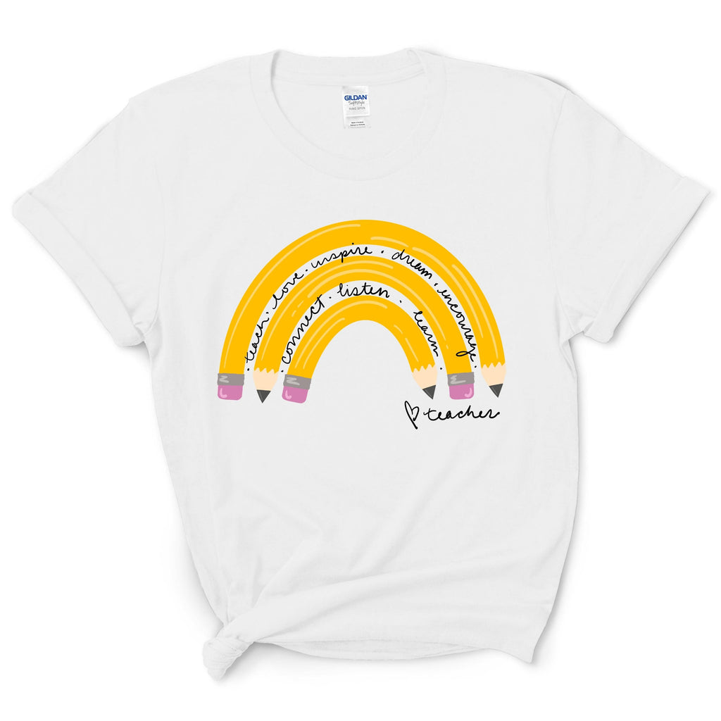Teacher Life Rainbow Shirt