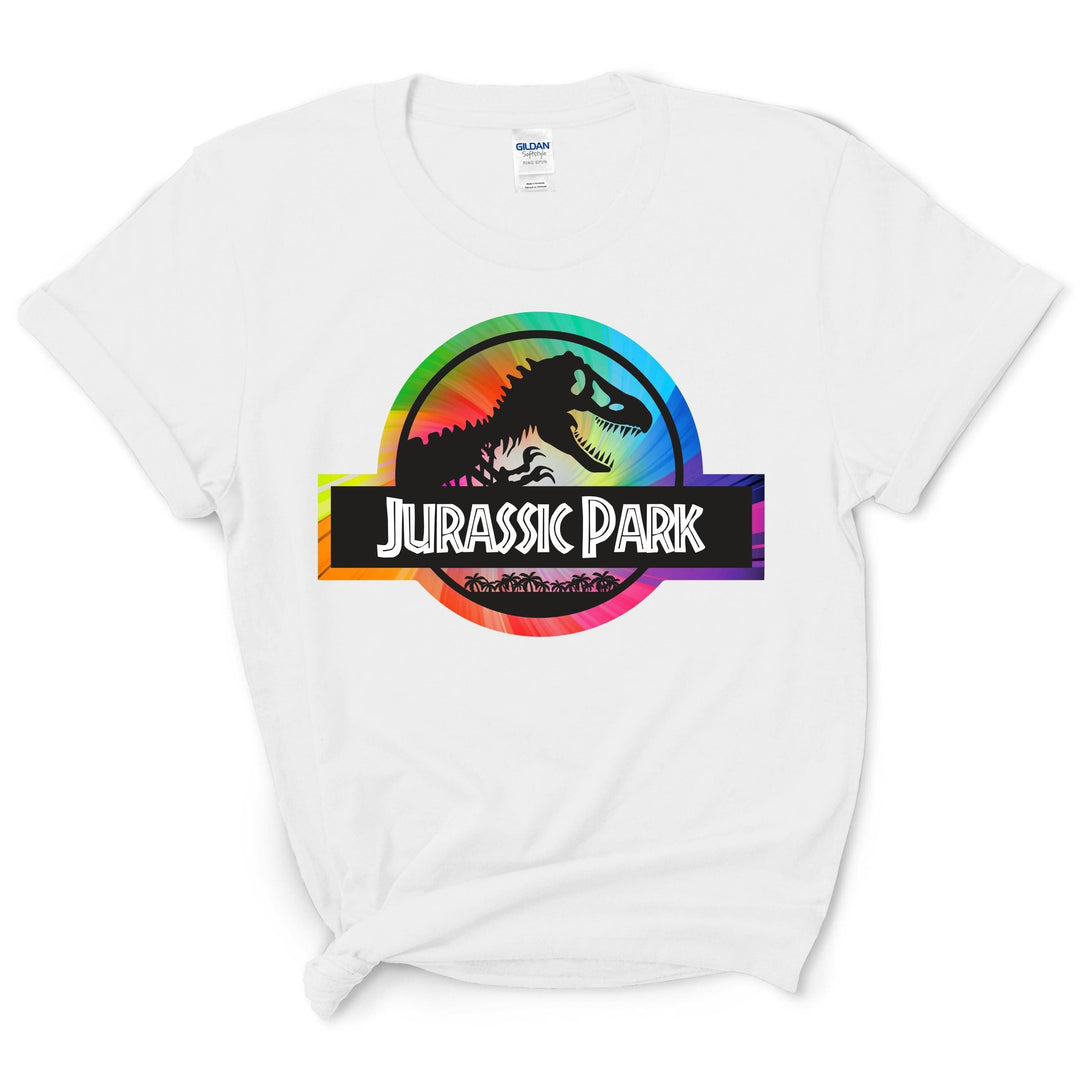 Custom Rainbow Jurassic Park Shirt