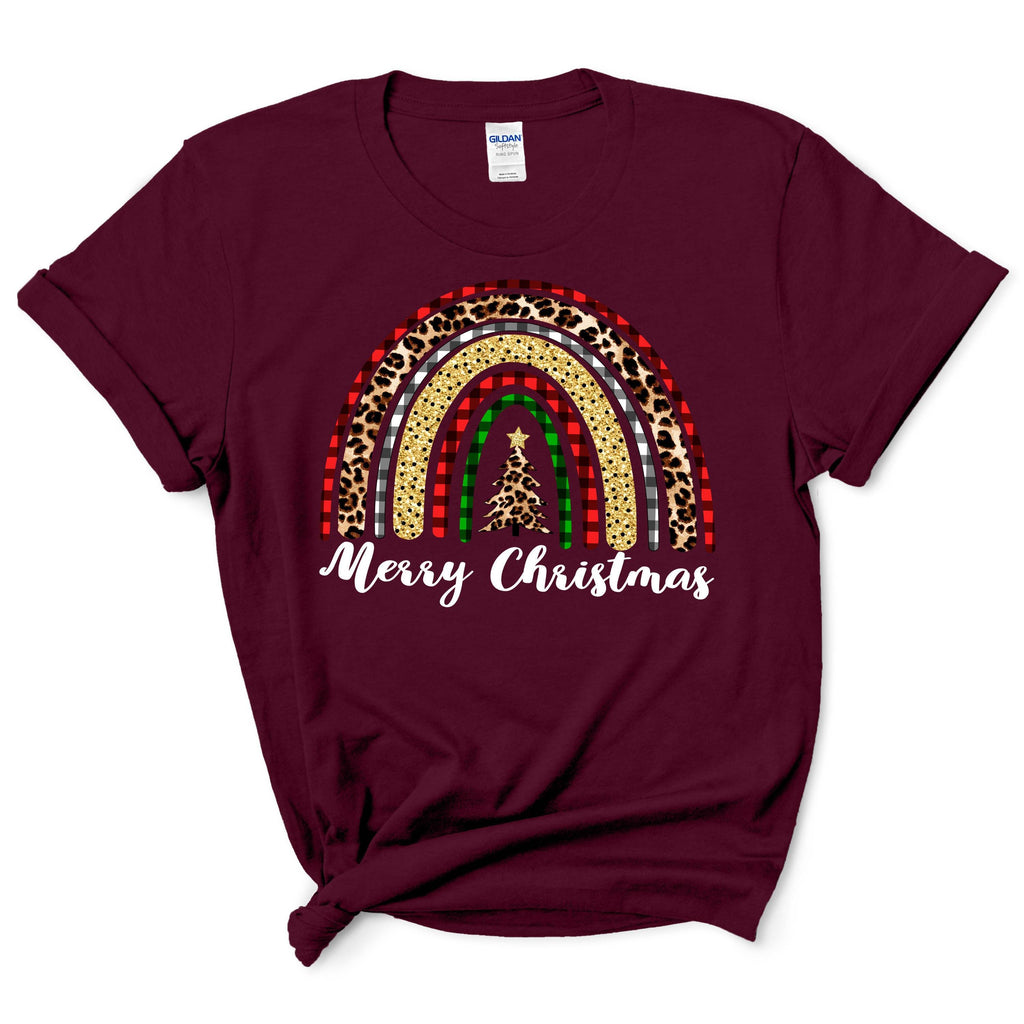 Leopard Christmas Rainbow