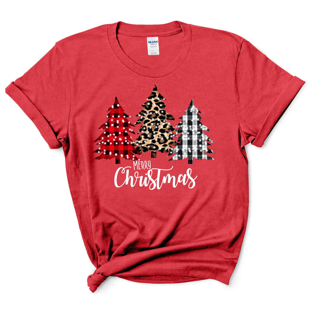 Leopard Buffalo Plaid Christmas Trees