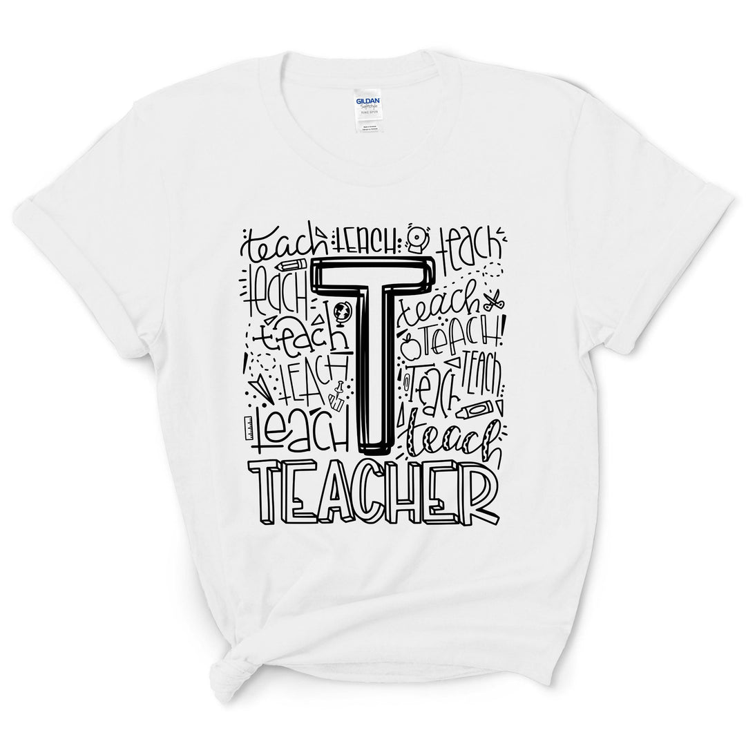 Teacher Typography Shirt