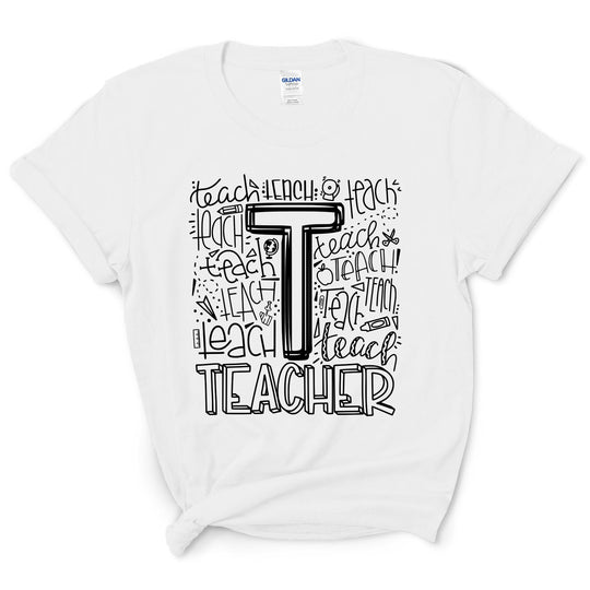 Teacher Typography Shirt